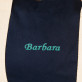 Name - Dunkelblaue Sporttasche