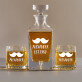 Name - Whiskykaraffe und Whiskygläser - Set mit Gravur