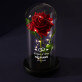 Namen + Datum - Ewige Rose Im Glas