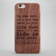 In the end - Cover aus Holz