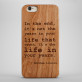 In the end - Cover aus Holz
