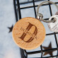 Initiale Name - Schlüsselanhänger aus Holz
