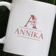 Initiale Name floral - personalisierte Tasse