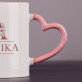 Initiale Name floral - personalisierte Tasse