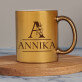 Initiale Name floral - Goldbecher