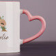 Initiale Name Blumen - personalisierte Tasse