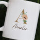 Initiale Name Blumen - personalisierte Tasse