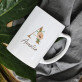 Initiale Name Blumen - personalisierte Tasse