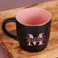 Initiale mit Namen - Schwarzer keramikbecher Initiale mit Namen - Schwarzer keramikbecher