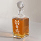 Initiale mit Namen für Paare - Whiskykaraffe mit Gravur