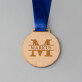 Initiale mit namen - Holzmedaille