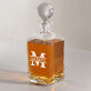 Initiale mit Namen - Whiskykaraffe mit Gravur