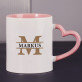 Initiale mit Namen - personalisierte Tasse