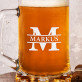 Initiale mit Namen - Personalisierter Bierkrug