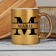 Initiale mit Namen - Goldbecher