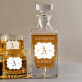 Initiale - Whiskykaraffe und Whiskygläser - Set mit Gravur Initiale - Whiskykaraffe und Whiskygläser - Set mit Gravur