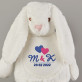 Initialen + Datum - Maskottchen mit Stickerei