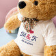 Initialen + datum - eddybär 90 cm
