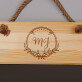 Initialen - Holzschild