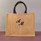Elegante initialen - Jutetasche