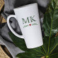 Initialen floral - personalisierte Tasse