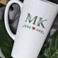 Initialen floral - personalisierte Tasse