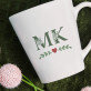 Initialen floral - personalisierte Tasse