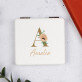 Initiale Name Blumen - Taschenspiegel