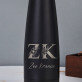 Initialen Vor - und Nachname floral - Wasserflasche 630 ml