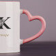 Initialen Vor - und Nachname floral - personalisierte Tasse
