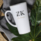 Initialen Vor - und Nachname floral - personalisierte Tasse