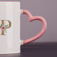 Initialen Blumen - personalisierte Tasse