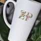 Initialen Blumen - personalisierte Tasse
