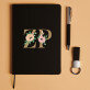 Initialen Blumen - Set mit Notizbuch Initialen Blumen - Set mit Notizbuch