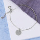 Initialen - Mama - Silberarmband mit Kreisanhänger