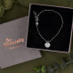Initialen - Mama - Silberarmband mit Kreisanhänger