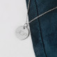 Initialen - Mama - Silberkette mit Kreisanhänger