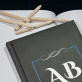 Initialen - Notizbuch A5 mit Aufdruck
