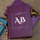 Initialen - Notizbuch A5 mit Aufdruck
