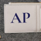 Serif Initialen - Kartenetui mit Aufdruck