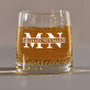 Initialen Vor - und Nachname - Whiskyglas