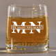 Initialen Vor - und Nachname - Whiskyglas