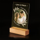 Zwei herzen eine liebe - Druck auf Acrylglas mit LED Beleuchtung