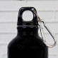 Fahr vorsichtig - Wasserflasche 0,4l mit Karabinerhaken