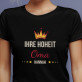 Ihre hoheit oma - Schwarzes T-Shirt für Damen
