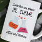 Zwischen uns stimmt die Chemie - Personalisierte Tasse