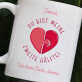 du bist meine zweite Hälfte - Personalisierte Tasse