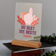 Du bist die beste - Druck auf Acrylglas