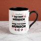 Du bist hübsch - Ein Becher mit farbigem rand