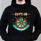 Captain - Schwarzer Kapuzenpullover für Herren